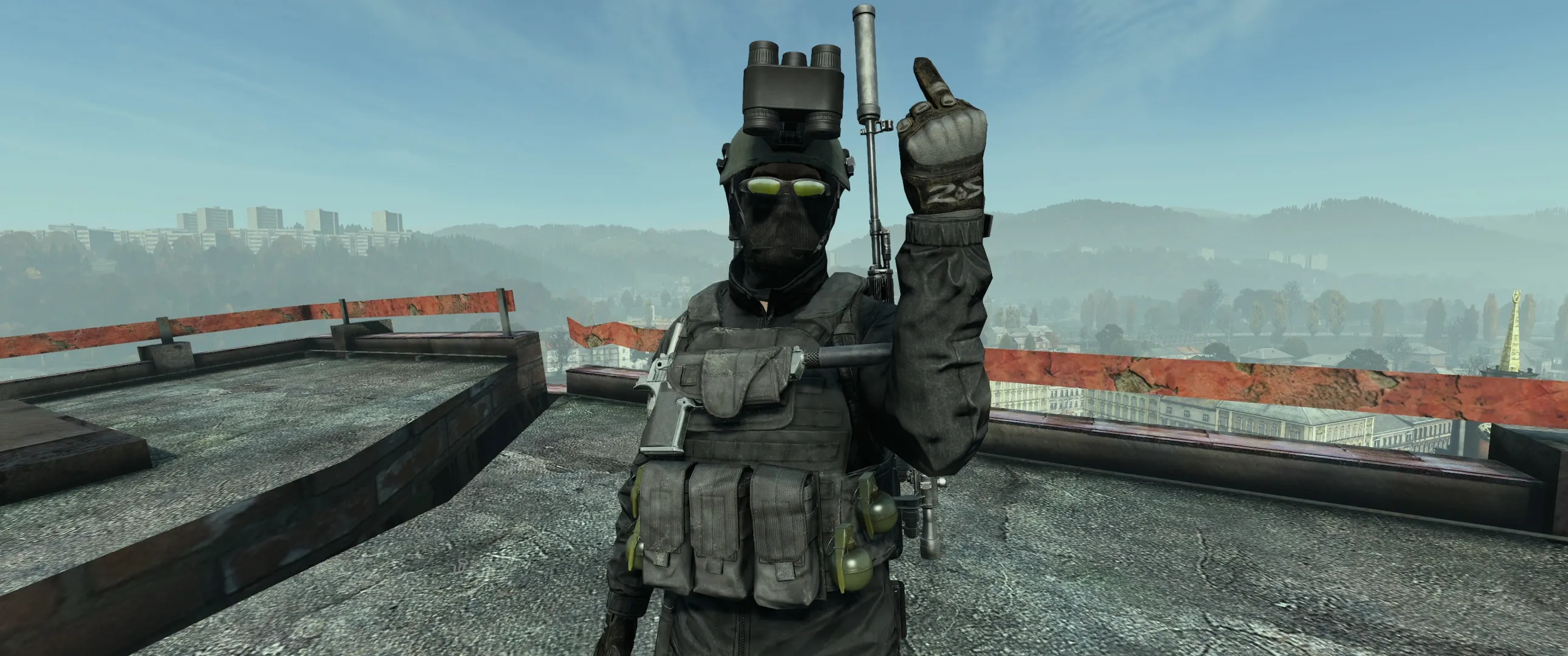 Fully Geared DayZ player.